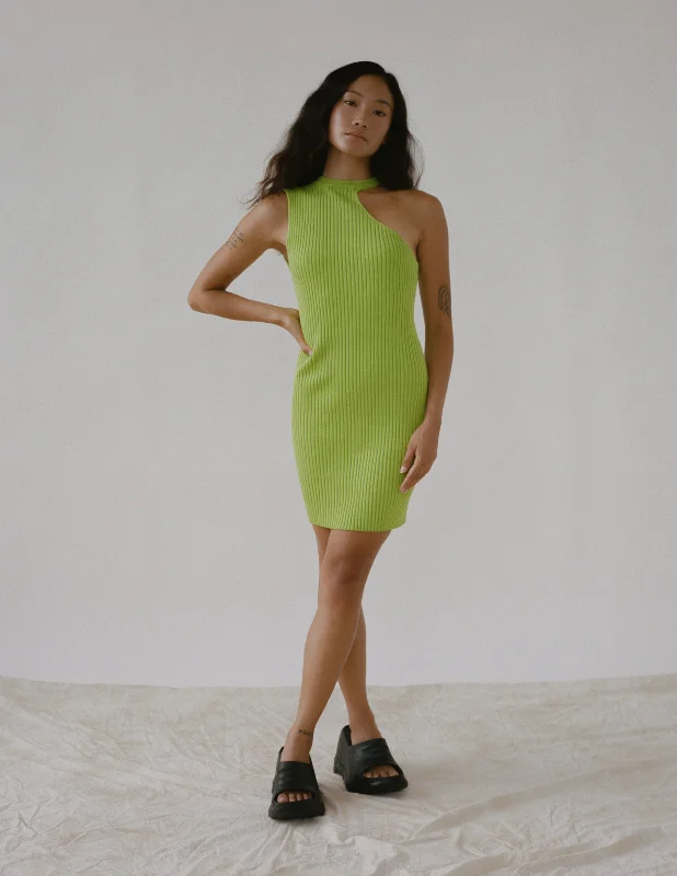 women's flutter-sleeved dressesNAMARI DRESS IN GREEN GLOW