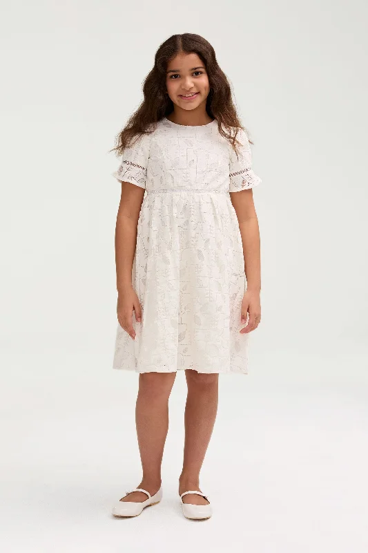 Party DressRayaa White Lace Dress (Girls)