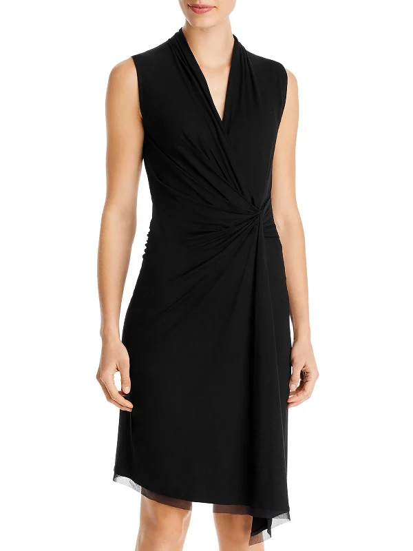 Asymmetric DressMaureen Jersey Twist Front Midi Dress